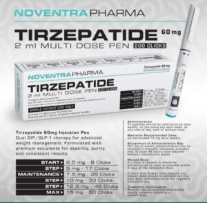 NOVENTRA PHARMA TIRZEPATIDE 60MG PEN - R 3400