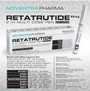 NOVENTRA PHARMA RETATRUTIDE 64MG PEN - R 3900