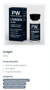PW - LIVAGEN 20MG VIAL - R 470