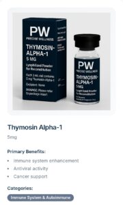 PW - THYMOSIN ALPHA-1 5MG VIAL -  R 570